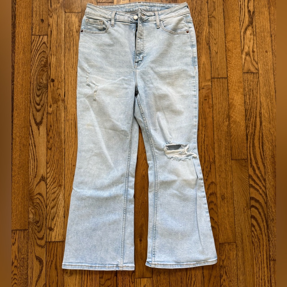 OLD NAVY Higher High-Waisted Cropped Flare Jeans